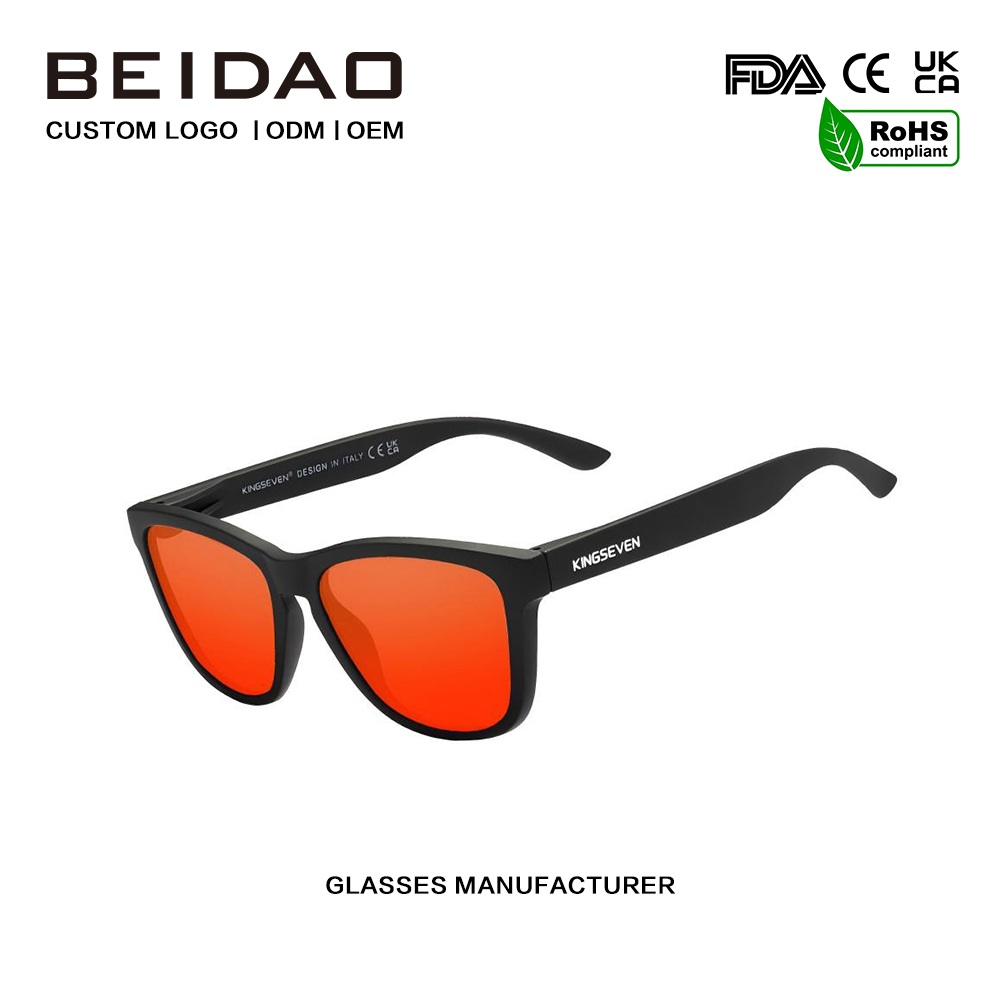 Klasyczne kwadratowe okulary polaryzacyjne TR90