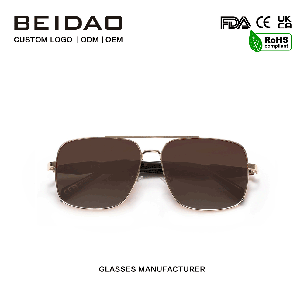 Designerskie okulary przeciwsłoneczne z polaryzacją UV400 do jazdy ze stopu aluminium