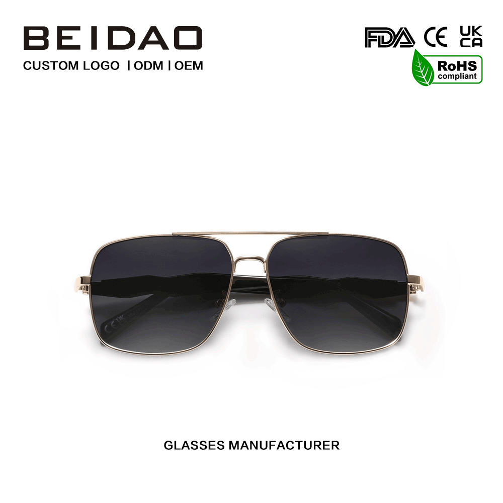 Designerskie okulary przeciwsłoneczne UV400 ze stopu aluminium do jazdy wędkarskiej