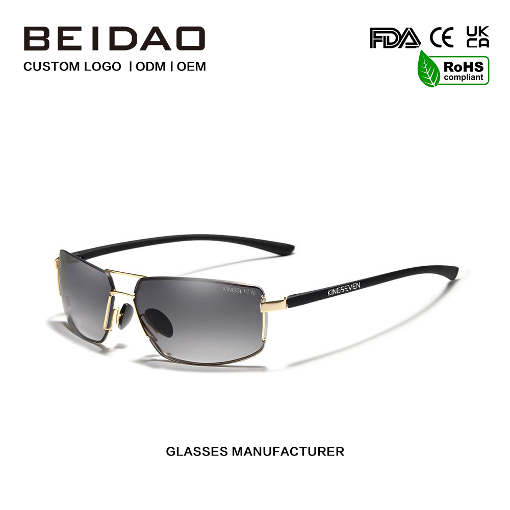 Gorąco sprzedające się modne aluminiowe okulary przeciwsłoneczne z polaryzacją