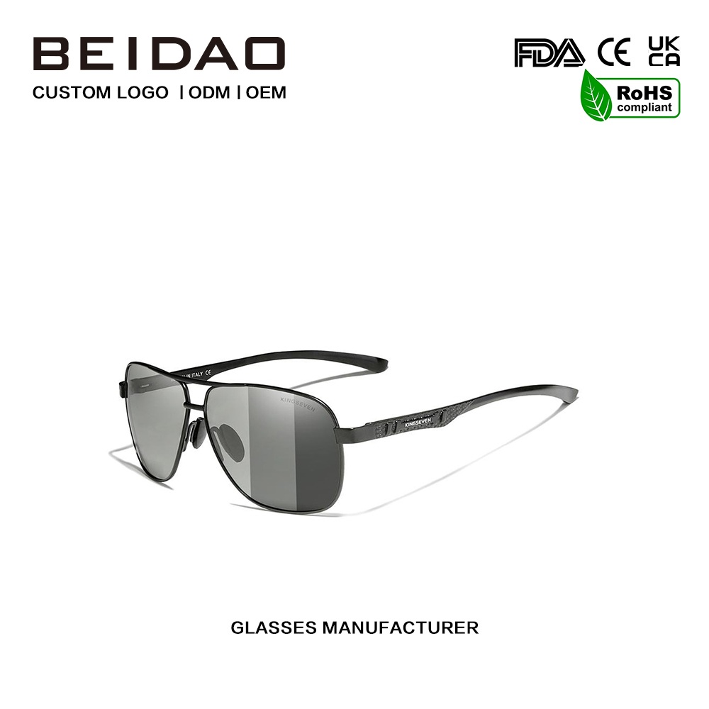 Fotochromowe, ręcznie robione, polaryzacyjne okulary przeciwsłoneczne